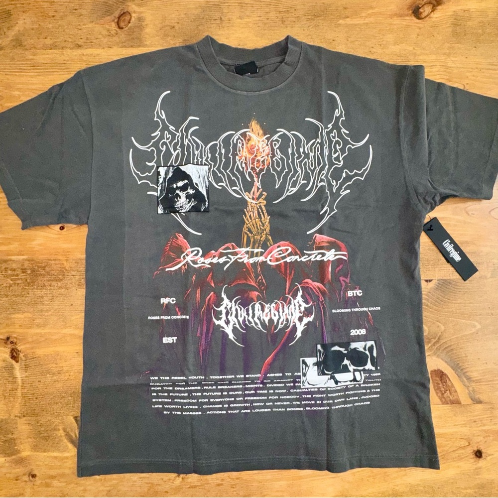 Civil Regime Ritual PT2 American Classic Men's Oversized T-Shirt